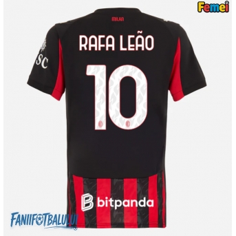 AC Milan Rafael Leao #10 Tricou Fotbal Replică 2025-26 Femei Acasa